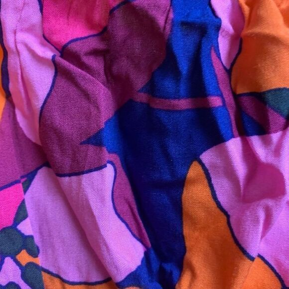 Abel The Label Ladies Multicolor Floral Rayon Sleeveless Crop Tank Top Size XS - Picture 8 of 9